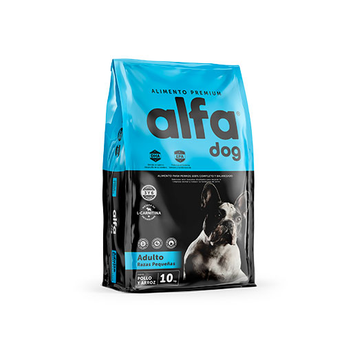 Alfa Dog Premium Adulto Razas Pequeñas es un alimento completo y balanceado elaborado con ingredientes de la más alta calidad.