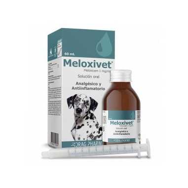 Meloxivet Solución Oral 60ml es un Analgésico y Antiinflamatorio, indicado para el control del dolor y la inflamación en perros