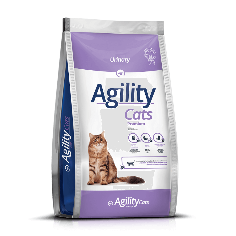 Agility Cats Urinary es un alimento seco completo y balanceado para gatos adultos con tendencia a sufrir trastornos urinarios