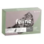 Feline Labyes Full 2.1 a 5 kg endectocida de aplicación spot-on que elimina las pulgas y los parásitos internos que frecuentemente afectan a los gatos.