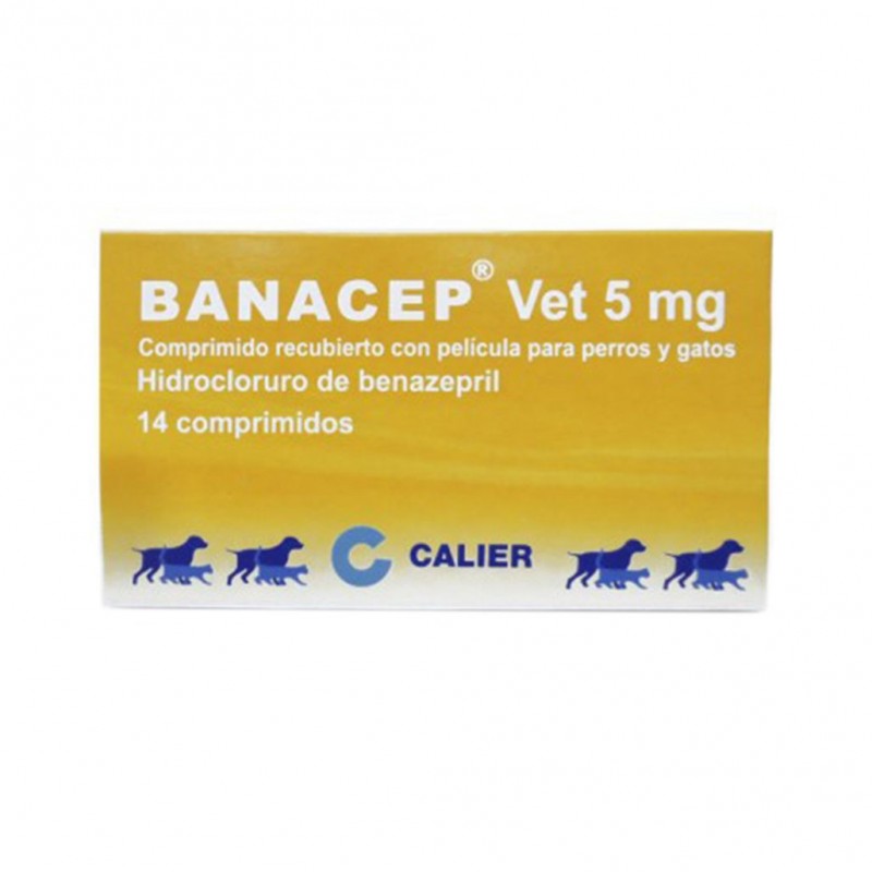 Antihipertensivo para tratar la insuficiencia cardiaca congestiva en perros y disminución de la proteinuria en insuficiencia renal crónica en gatos