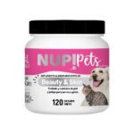 Nup! Pets Beauty & Skin es un plemento alimenticio en polvo para el cuidado y nutrición de la piel y pelaje de perros y gatos, rico en prebióticos