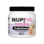 Nup! Pets Babies es un Suplemento en polvo para perros y gatos cachorros con probióticos y vitaminas para fortalecer sistema digestivo e inmune